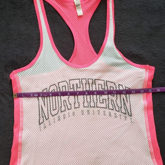 Vintage NIU Under Armour Racer Mesh Jersey Tank Top - Size Small - Picture 6 of 7